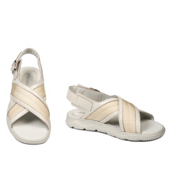 Sandalias para hombre 364 beige combinado