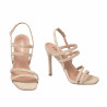 Sandalias mujer 1345 beige ante