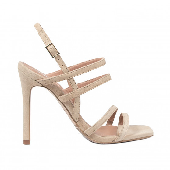 Sandalias mujer 1345 beige ante