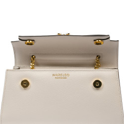 Bolso de mujer de hombro 041g panna safiano