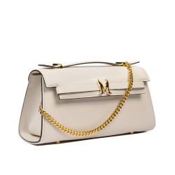Bolso de mujer de hombro 041g panna safiano