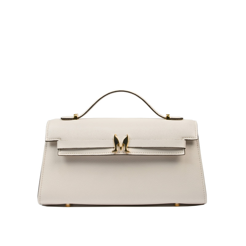 Bolso de mujer de hombro 041g panna safiano