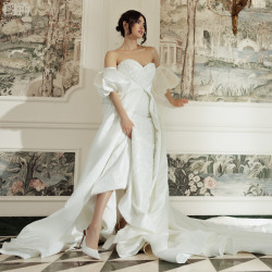 Sandalias de mujer 1352 satén blanco lifestyle