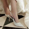 Sandalias de mujer 1352 satén blanco lifestyle