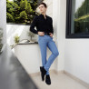 Zapatos casuales para hombre 989 en negro de terciopelo lifestyle