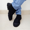 Zapatos casuales para hombre 989 en negro de terciopelo lifestyle
