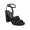 Sandalias mujer 1347 negro terciopelo