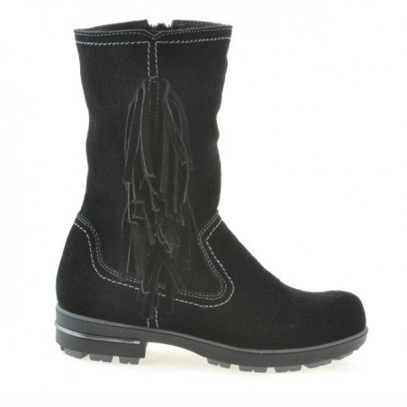 Botas para niños 3208 negro de terciopelo