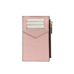 Tarjetero 209g croco rosa empolvado