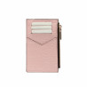 Tarjetero 209g croco rosa empolvado