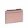 Tarjetero 209g croco rosa empolvado