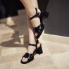Sandalias de dama 1307 negro lifestyle