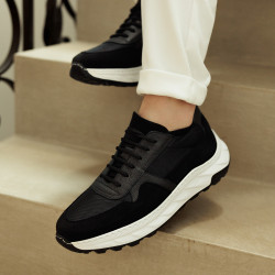 Zapatos casuales/deportivos para hombre 986 negro combinado lifestyle