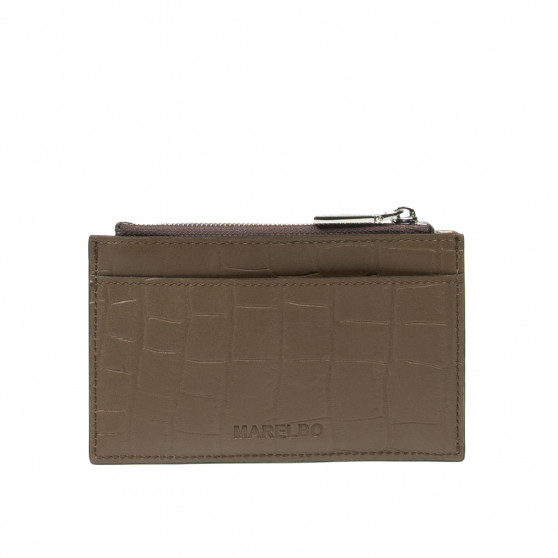 Portatarjetas 209g 01 croco marrón oscuro
