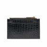 Tarjetero 209g croco charol negro