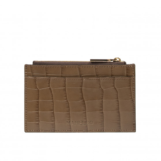 Tarjetero 209g croco marrón