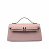 Bolso de dama de hombro 041g rosa polvo saffiano