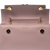 Bolso de dama de hombro 041g rosa polvo saffiano