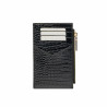 Tarjetero 209g croco charol negro