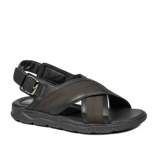 Sandalias hombre 364 negro combinado