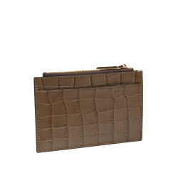 Tarjetero 209g croco marrón