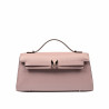 Bolso de mujer al hombro 041g 01 rosa empolvado saffiano