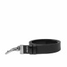 Cinturón de hombre 71b negro brillante+negro perforado