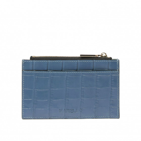 Portatarjetas 209g croco azul cielo