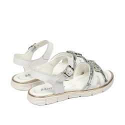 Sandalias para niños 539-1 blanco combinado