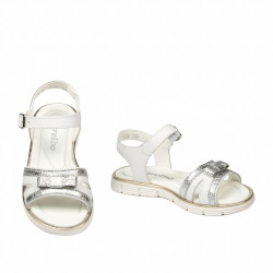 Sandalias para niños 539-1 blanco combinado