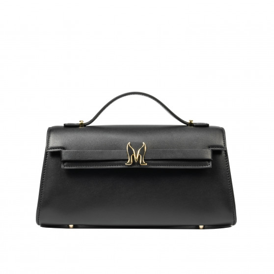 Bolso de mujer al hombro 041g napa negro