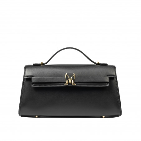 Bolso de mujer al hombro 041g napa negro