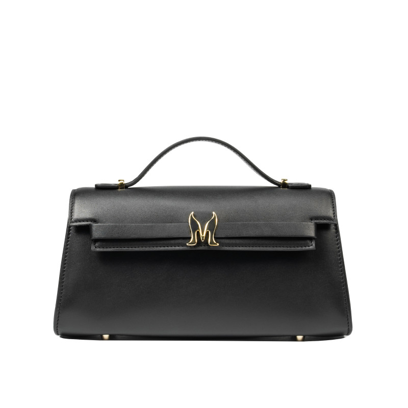 Bolso de mujer al hombro 041g napa negro