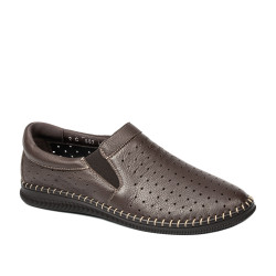 Mocasines hombre 987 café
