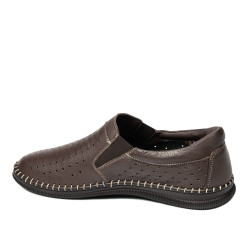 Mocasines hombre 987 café