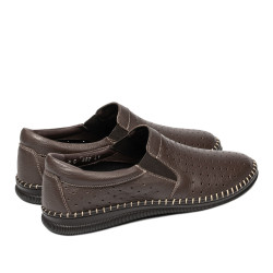 Mocasines hombre 987 café