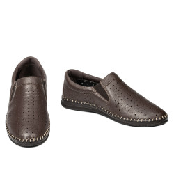 Mocasines hombre 987 café
