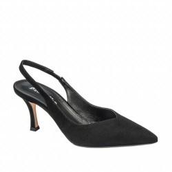 Sandalias de mujer 1343 negro terciopelo