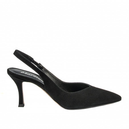 Sandalias de mujer 1343 negro terciopelo