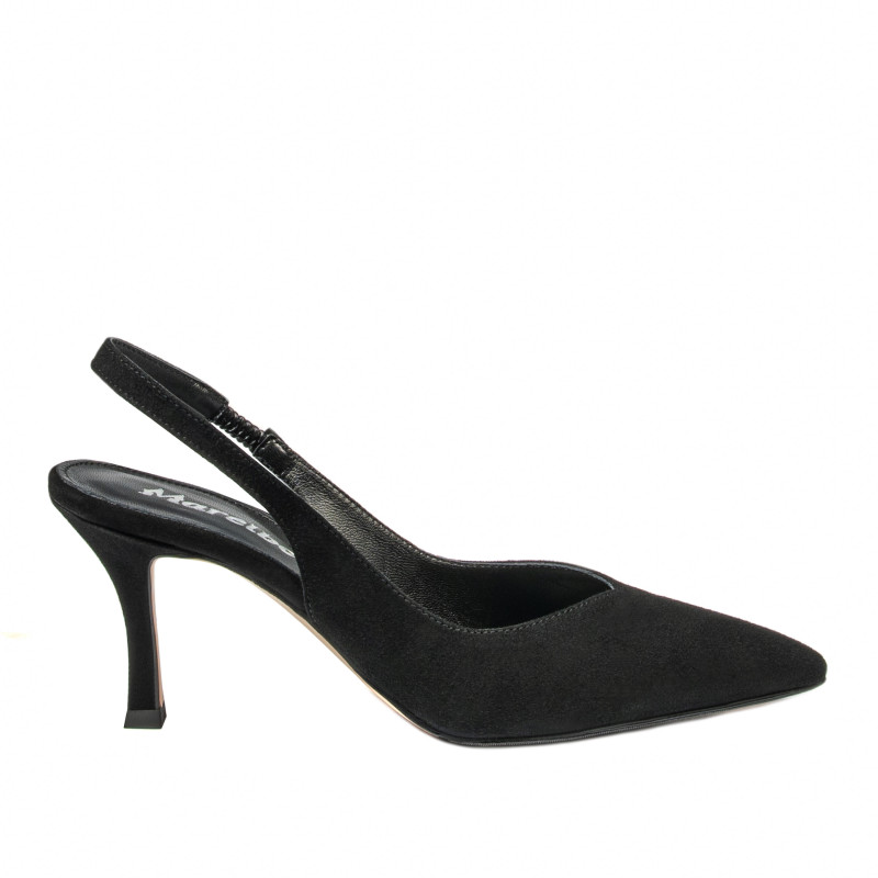 Sandalias de mujer 1343 negro terciopelo