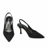 Sandalias de mujer 1343 negro terciopelo