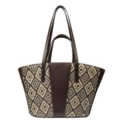 Bolso de playa para mujer 044g rafia cacao