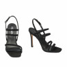 Sandalias mujer 1345 negro terciopelo