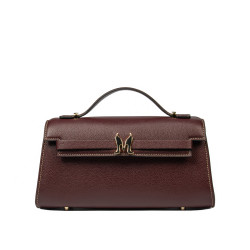 Bolso de mujer de hombro 041g burdeos