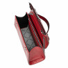 Bolso de hombro de mujer 041g 01 cocodrilo rojo