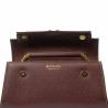 Bolso de mujer de hombro 041g burdeos