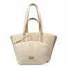 Bolso de playa para dama 044g nude+rafia