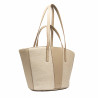 Bolso de playa para dama 044g nude+rafia