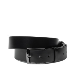 Cinturón hombre 53b negro brillante