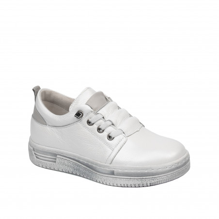 Zapatos de niños 2028 blanco nácar combinado